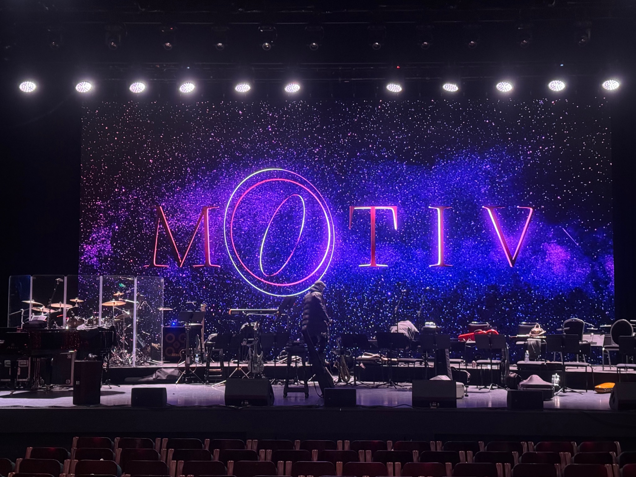 MOTIV stage and lighting setup at Eventim Apollo